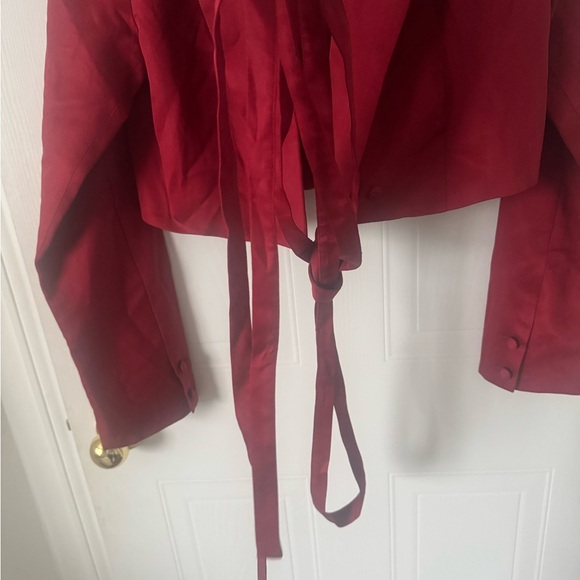 Gianno root chakra Chic Women's Red Blazer crop top the art of subtiliy Large - Picture 4 of 10